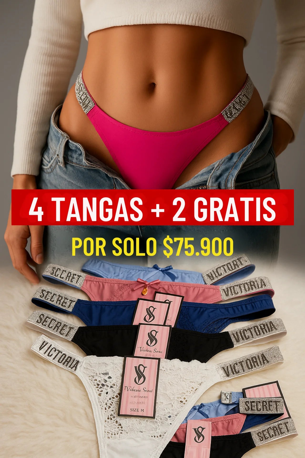 Tangas de lujo Victoria's Secret ✨ - estilo y comodidad a un precio unico ✅pagas 4 + 2 GRATIS 🎁